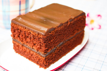 Chocolate Fudge Cake.