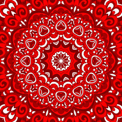 red round ornamental pattern