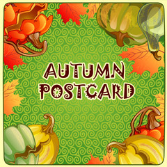 Autumn background for a poster or other postcard  