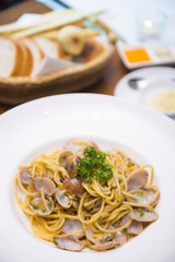 spaghetti alla vongole for dinner
