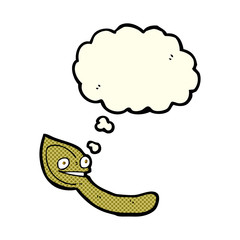 cartoon spoon with thought bubble