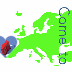 Come to Portugal con mappa Europa