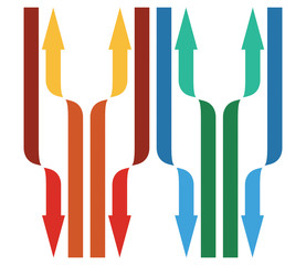 Abstract background with arrows