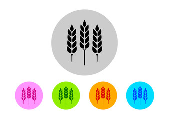 Colorful cereal icons