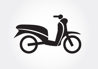 Fototapeta premium motorcycle icon, silhouettes of motorcycle