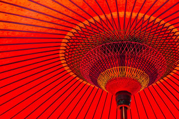 Japanese red umbrella