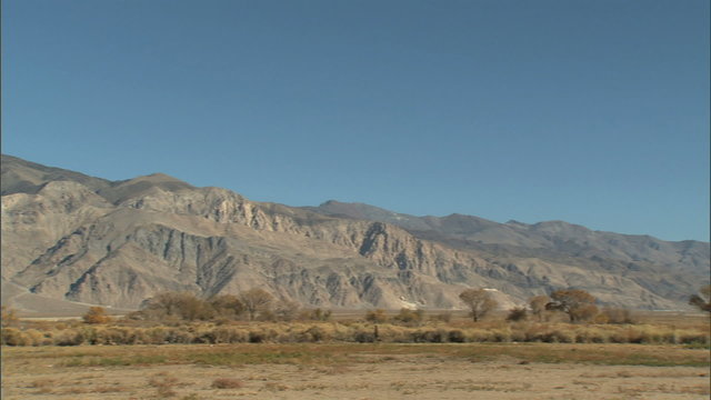 Sierra Nevada Mtns, across desert valley