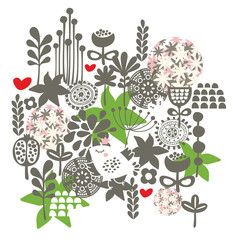 Background with bird.