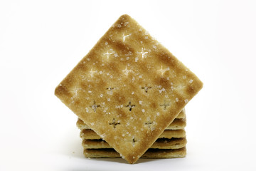 Sugar crackers isolated on the white background
