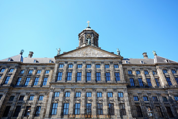Fototapeta na wymiar Paleis op de Dam als Königlicher Palast in Amsterdam 