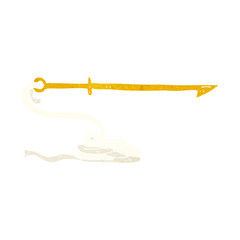Obraz premium cartoon harpoon