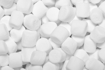 Closeup of marshmallows. - obrazy, fototapety, plakaty