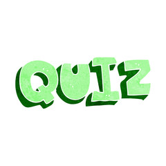 cartoon quiz sign