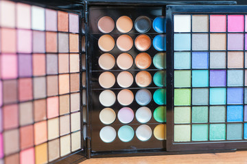 Colorful palette for fashion makeup