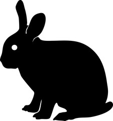 Silhouette of rabbit