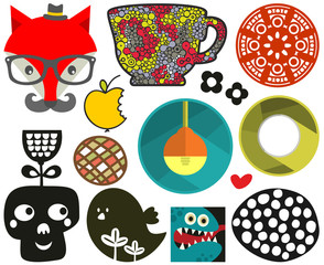 Mix of different vector images.vol.72