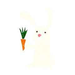cartoon rabbit with carrot