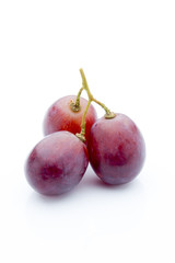 Grape on the white background. Fresh  berry.