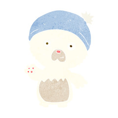 cartoon cute teddy bear in hat