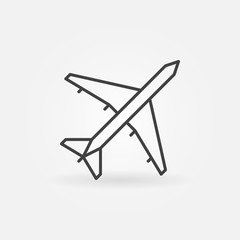 Plane linear icon