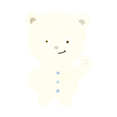 cartoon polar bear cub