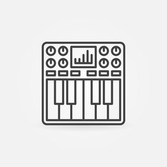 Synthesizer icon or symbol