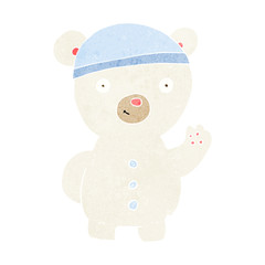 cartoon polar bear cub