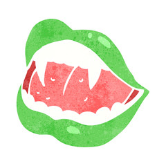 cartoon vampire lips