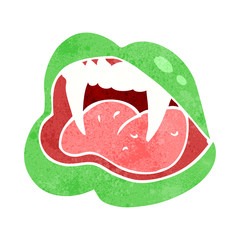 cartoon vampire lips