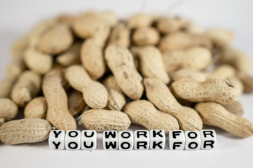You work for text message