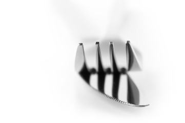 Fork and knife close-up