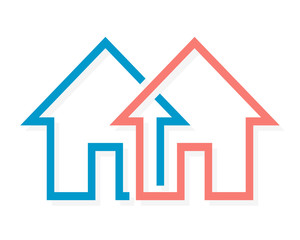 Real estate vector logo or icon