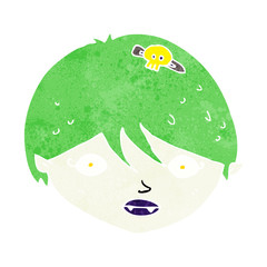 cartoon vampire face