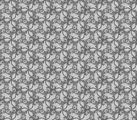 Floral Fine Seamless Vector Pattern