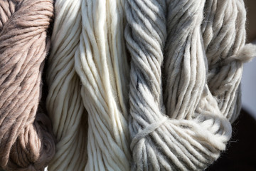 Close up of hank wool © wjarek