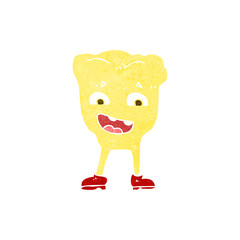 cartoon yellow tooth