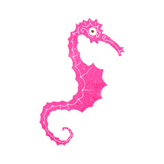 cartoon sea horse
