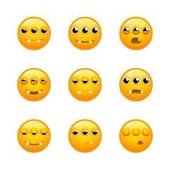Yellow Monster's Emotions Sprite Sheets