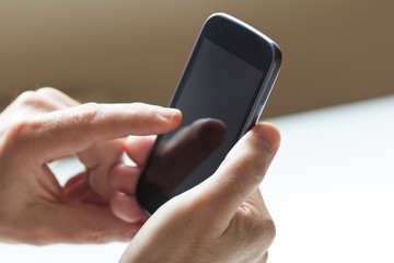 Businessman with a smartphone
