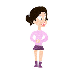 cartoon girl talking