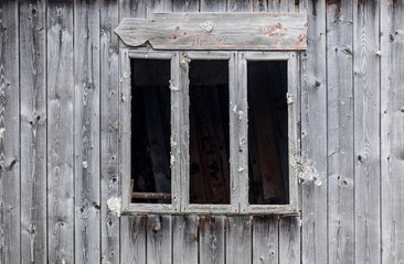 Wooden window on background.