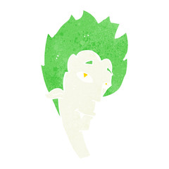 cartoon vampire head