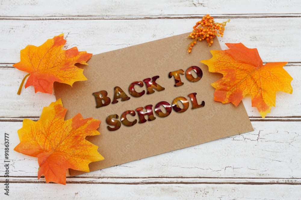 Sticker back to school sale card