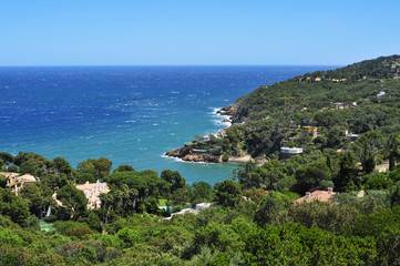 Fototapeta na wymiar the coast of Begur, in the Costa Brava, Catalonia, Spain