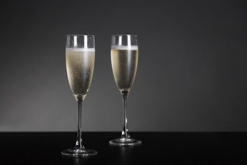 Champagne glasses for New Year and holidays