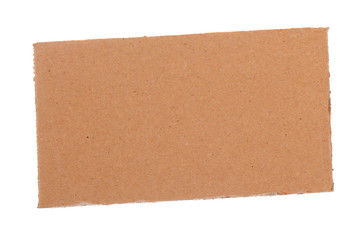 Blank cardboard