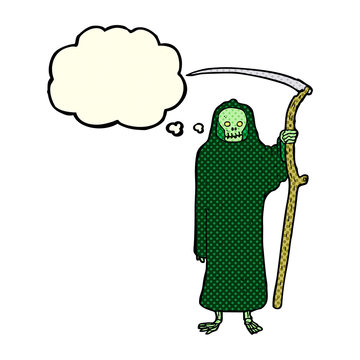 recommend clip art: death cartoon with thought bubble
