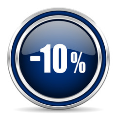 10 percent sale retail icon