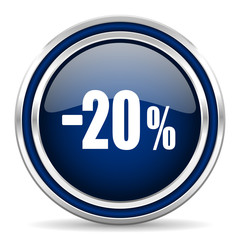 20 percent sale retail icon