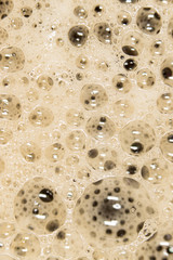 coffee foam. close-up